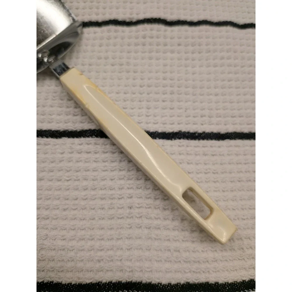 Vintage Heuck Stainless Steel Spatula Cream Melamine Retro Mid-Century
